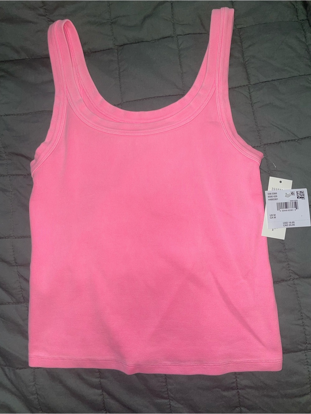 American Eagle Ribbed Tank Top - Pink